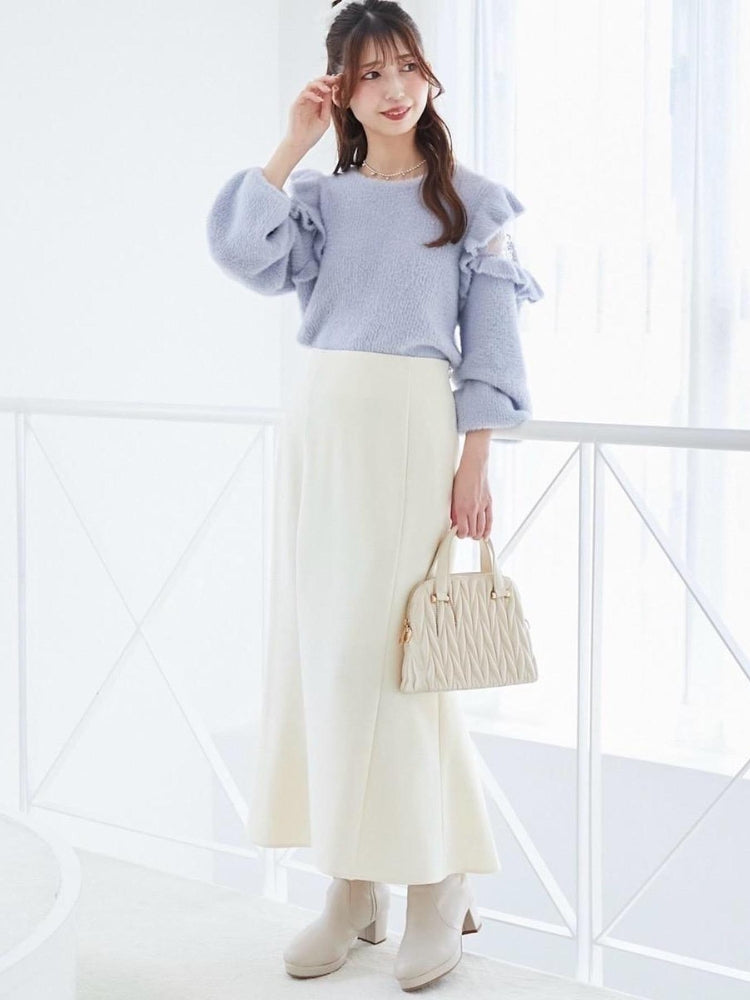 マジェスティックレゴン MAJESTIC LEGON フカフカヒールストレッチブーツ （ブラック） ブラック