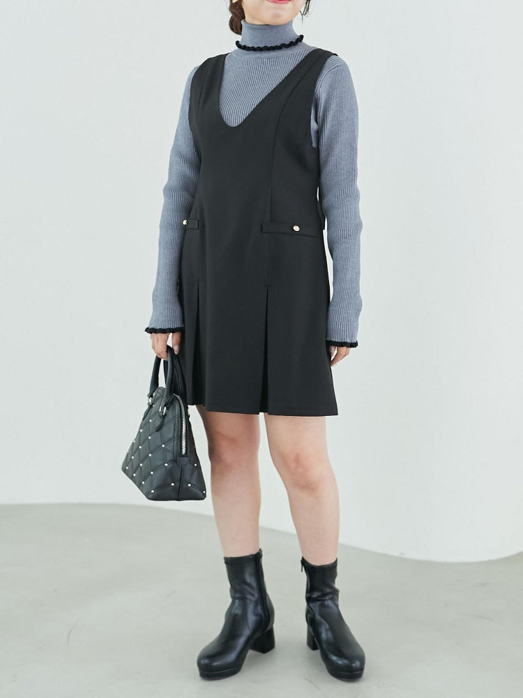 MAJESTIC LEGON 前後2wayミニジャンスカ（ブラック） ブラック