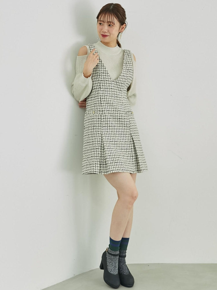 MAJESTIC LEGON 前後2wayミニジャンスカ（ブラック） ブラック