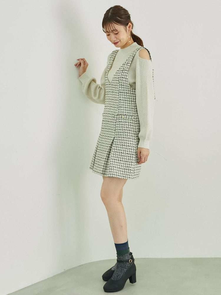 MAJESTIC LEGON 前後2wayミニジャンスカ（ブラック） ブラック