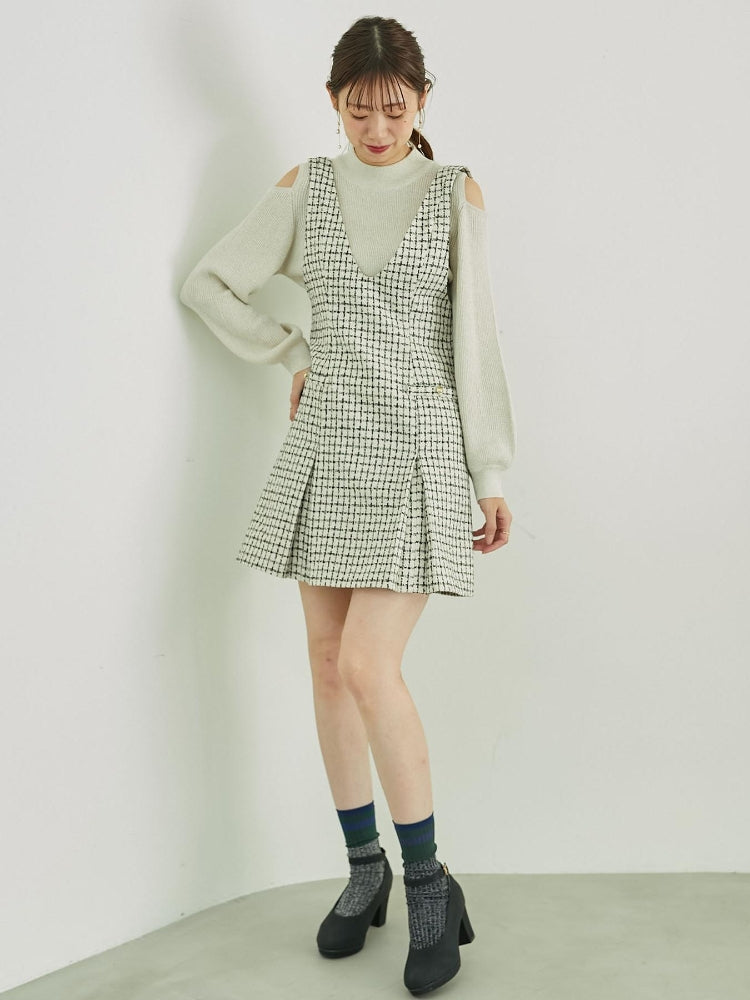 MAJESTIC LEGON 前後2wayミニジャンスカ（ブラック） ブラック