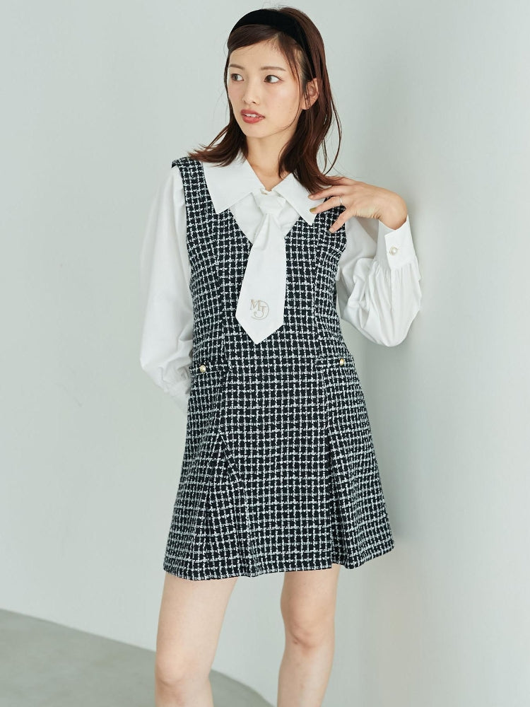 MAJESTIC LEGON 前後2wayミニジャンスカ（ブラック） ブラック