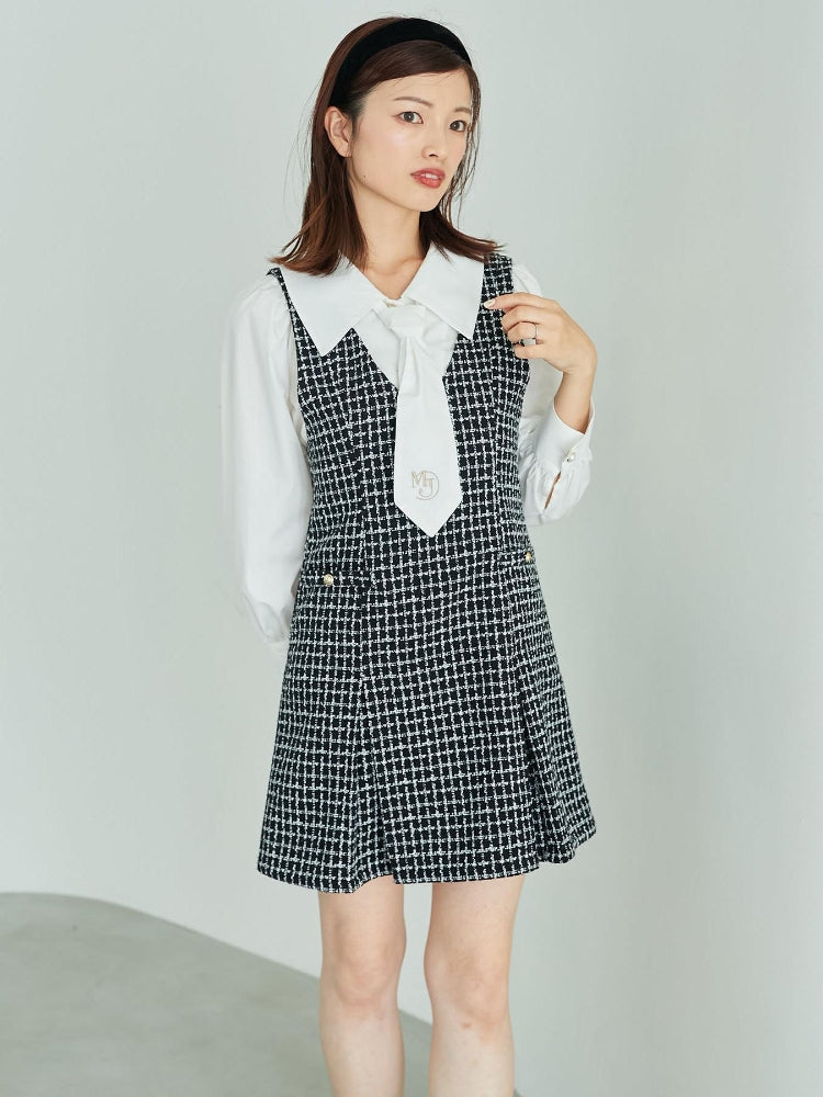 MAJESTIC LEGON 前後2wayミニジャンスカ（ブラック） ブラック