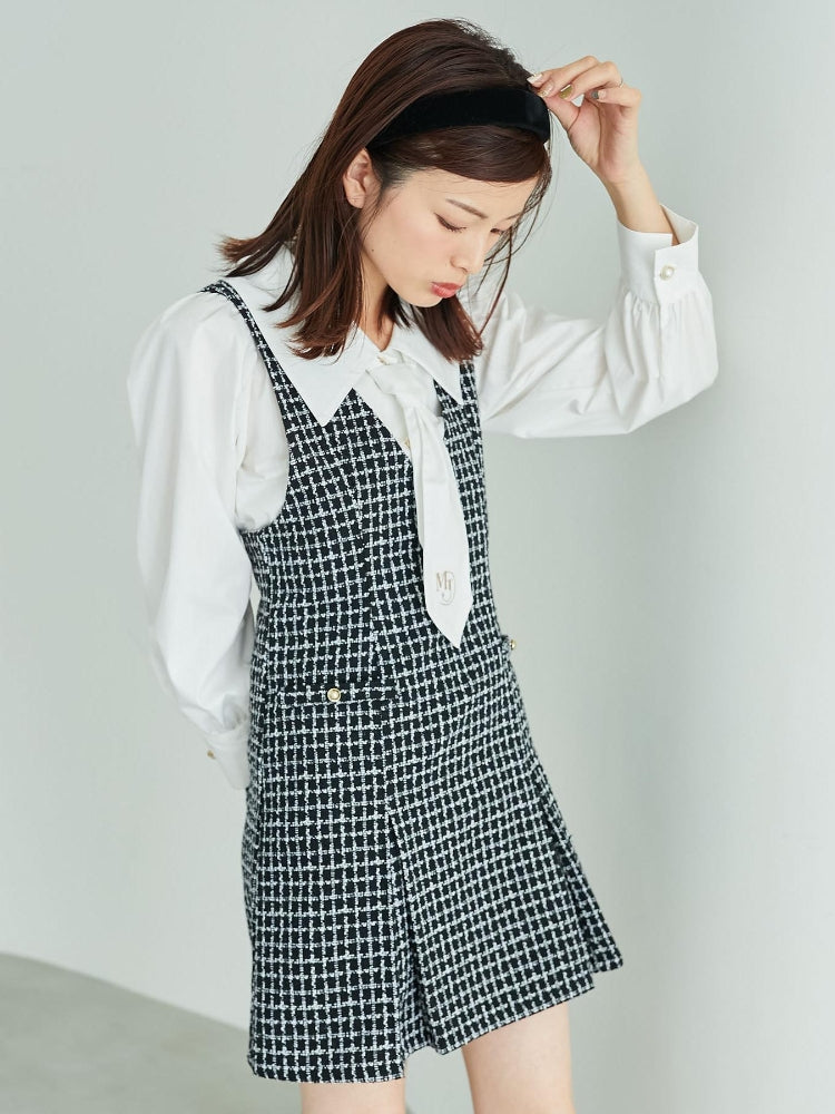 MAJESTIC LEGON 前後2wayミニジャンスカ（ブラック） ブラック