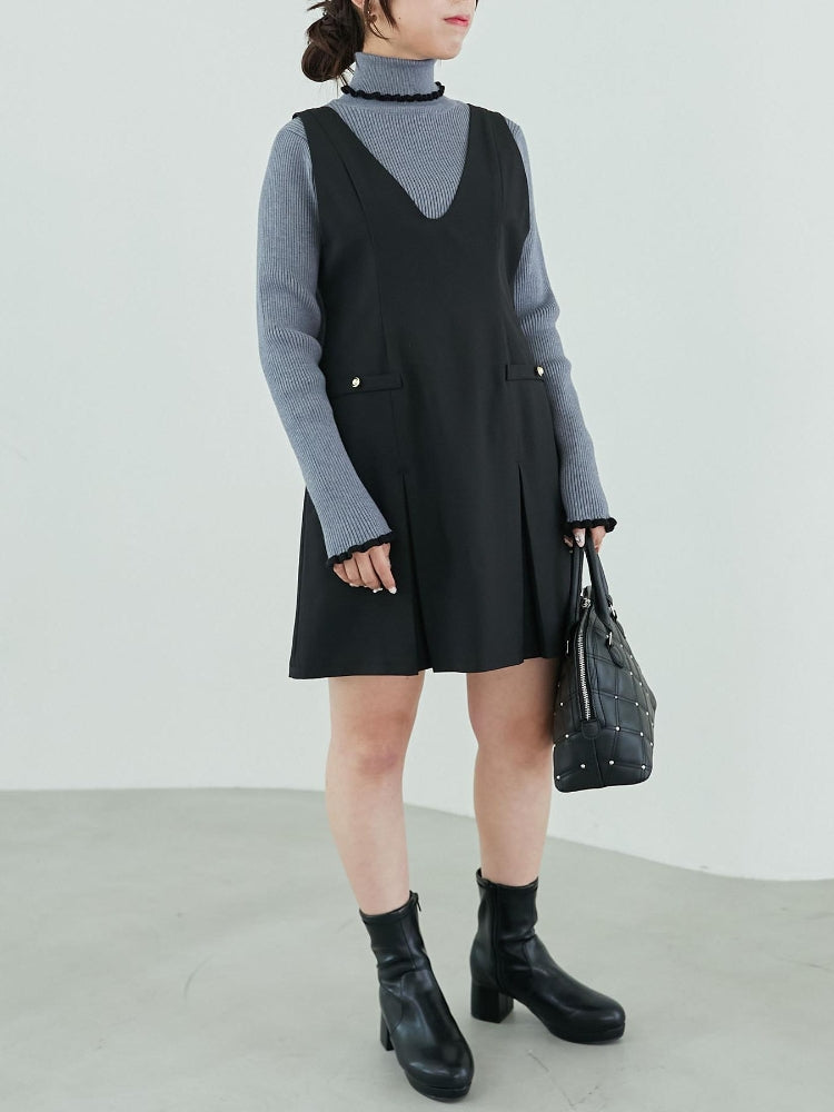 MAJESTIC LEGON 前後2wayミニジャンスカ（ブラック） ブラック