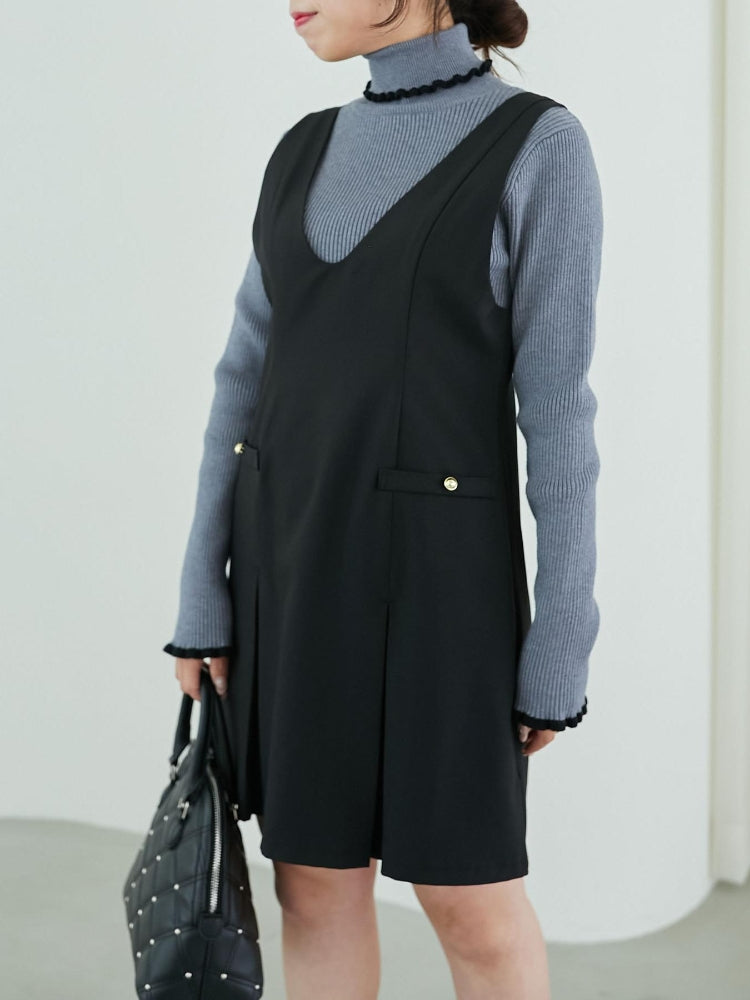 MAJESTIC LEGON 前後2wayミニジャンスカ（ブラック） ブラック