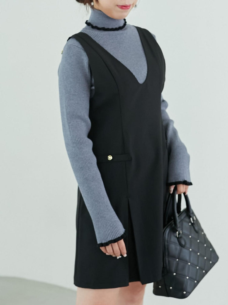 MAJESTIC LEGON 前後2wayミニジャンスカ（ブラック） ブラック