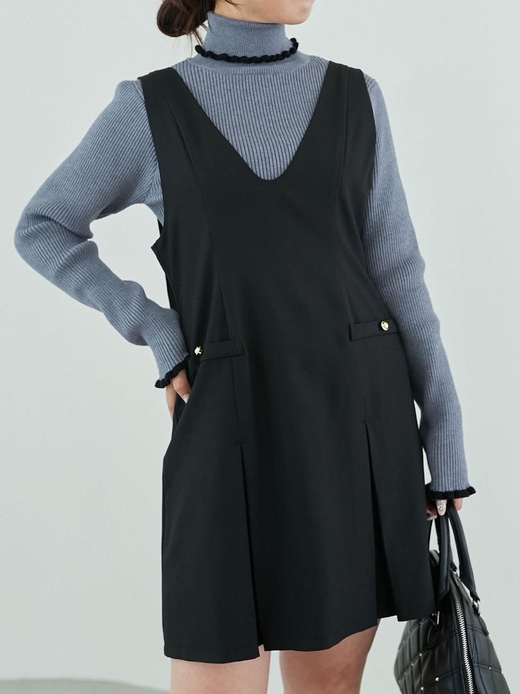 MAJESTIC LEGON 前後2wayミニジャンスカ（ブラック） ブラック