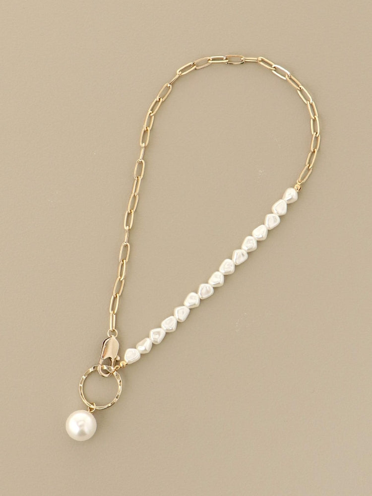 MAJESTIC LEGON 珍珠×鏈條項鍊