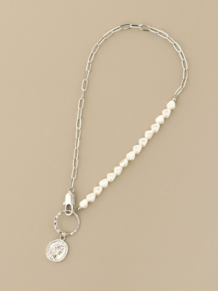 MAJESTIC LEGON 珍珠×鏈條項鍊