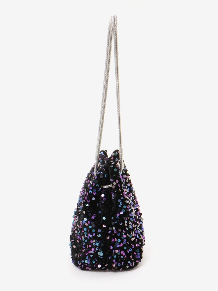 マジェスティックレゴン MAJESTIC LEGON スパンコール2wayバッグ （シルバー） シルバー