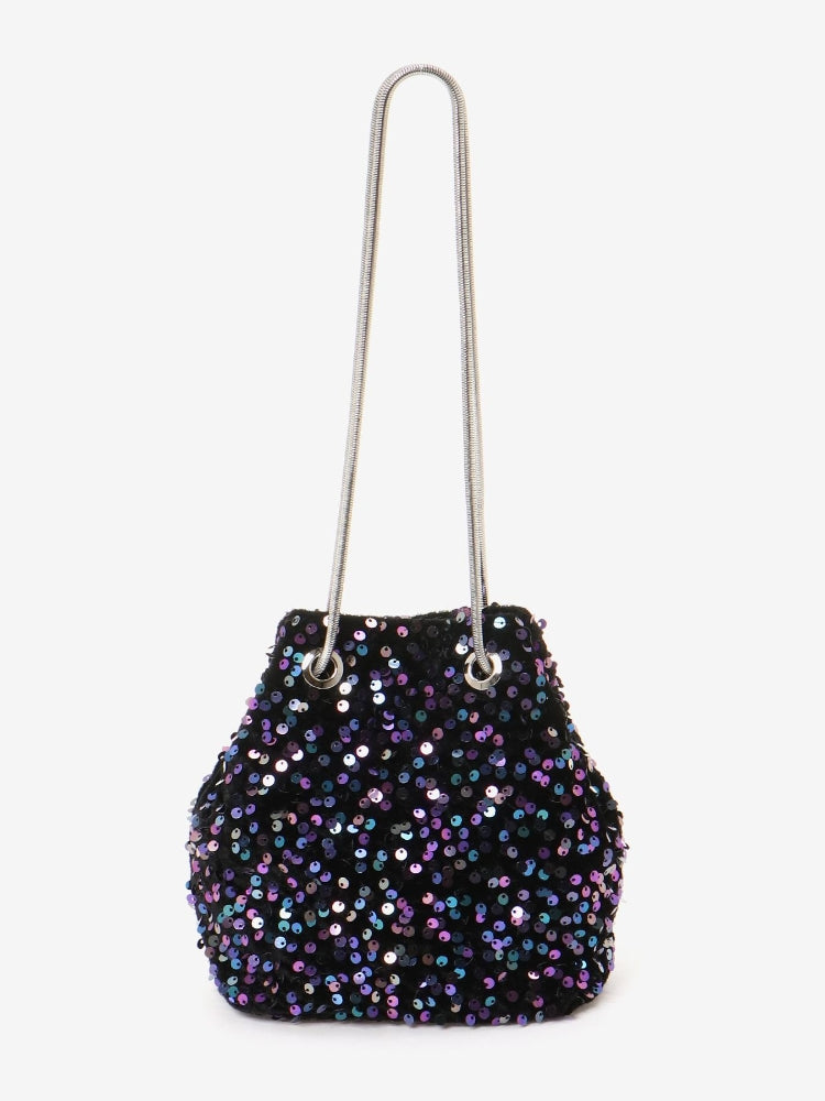 マジェスティックレゴン MAJESTIC LEGON スパンコール2wayバッグ （シルバー） シルバー