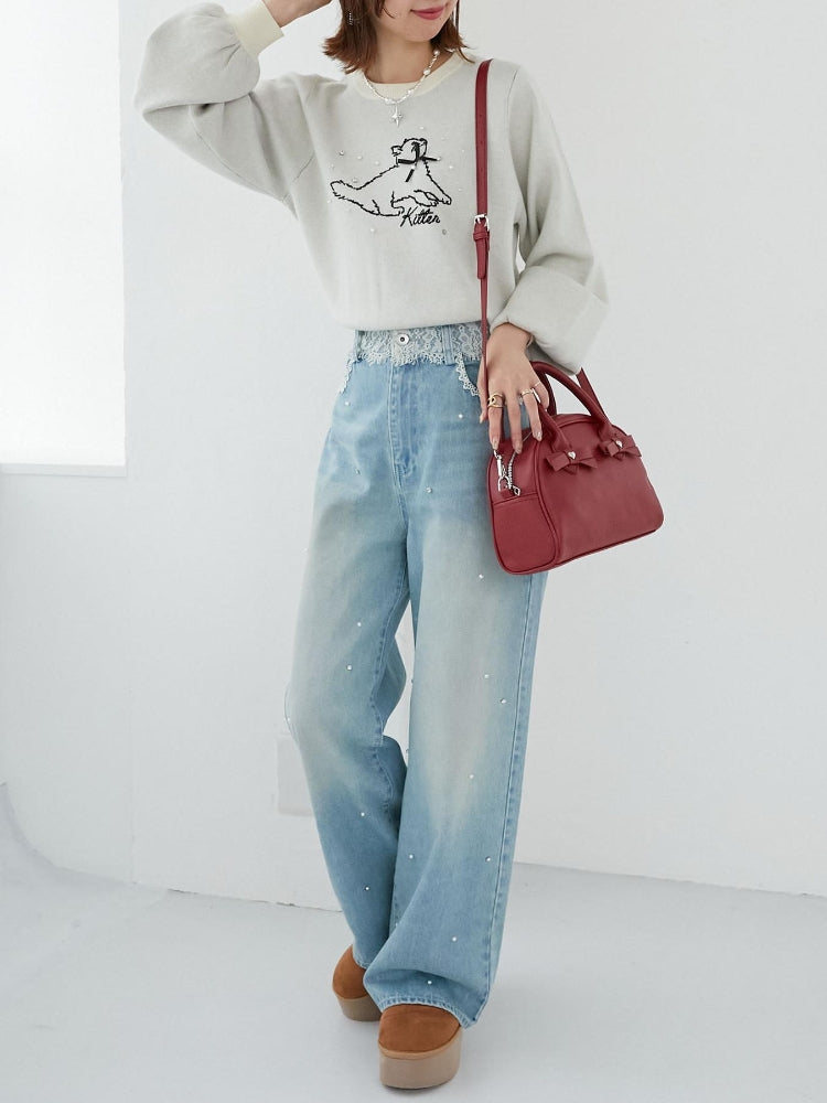 マジェスティックレゴン MAJESTIC LEGON ハートリボンミニボストン （レッド） レッド