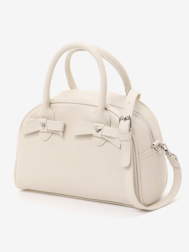 マジェスティックレゴン MAJESTIC LEGON ハートリボンミニボストン （レッド） レッド
