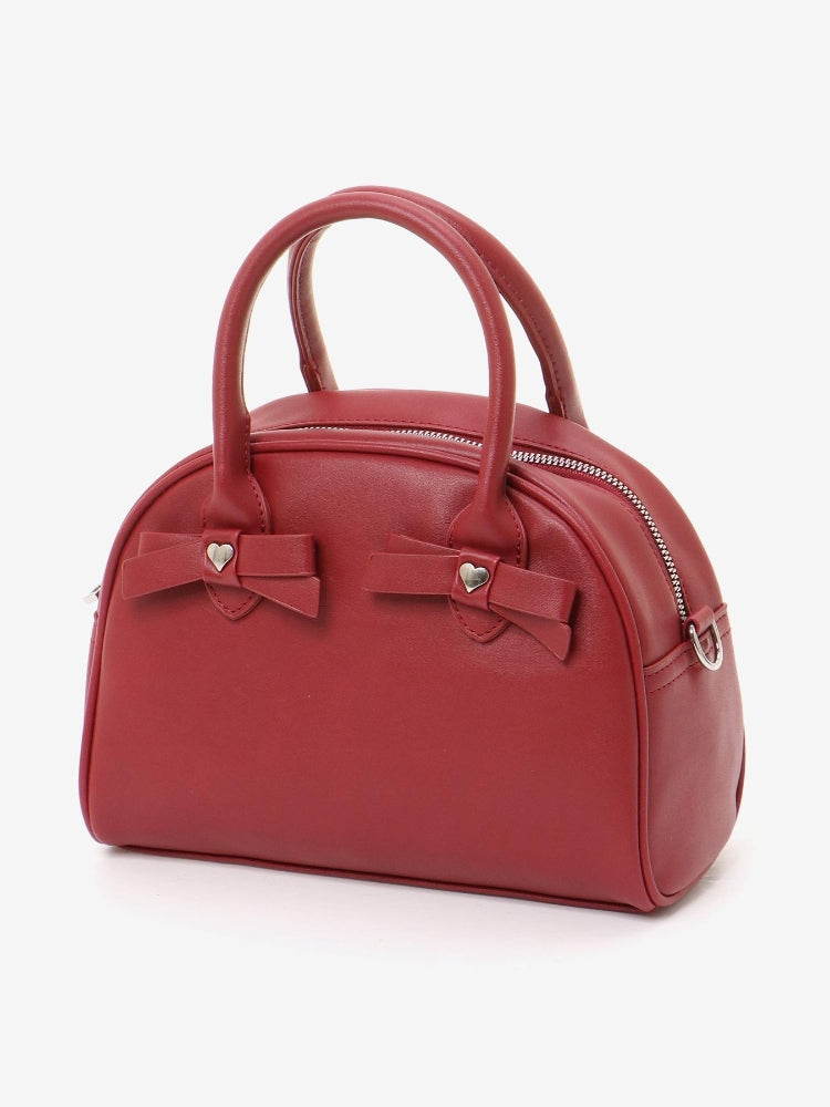 マジェスティックレゴン MAJESTIC LEGON ハートリボンミニボストン （レッド） レッド