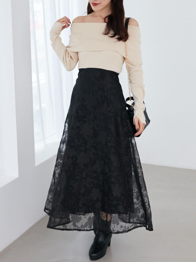 マジェスティックレゴン MAJESTIC LEGON レディニットドッキングワンピース （ホワイト） ホワイト