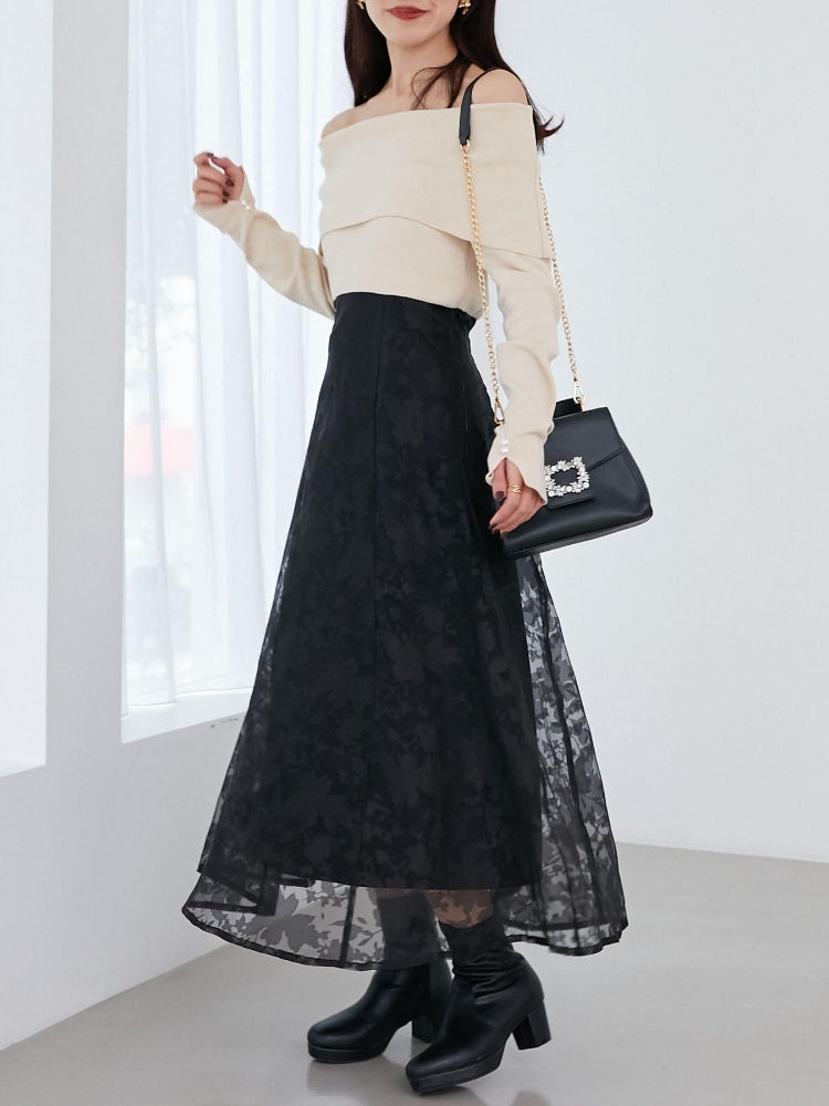 マジェスティックレゴン MAJESTIC LEGON レディニットドッキングワンピース （ホワイト） ホワイト