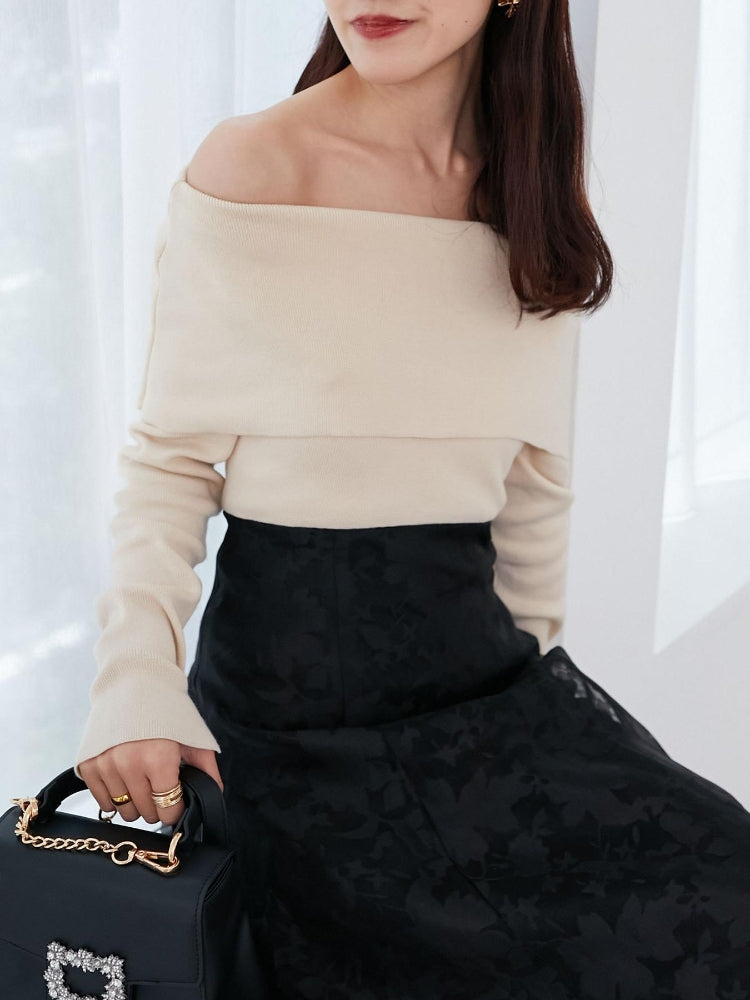 マジェスティックレゴン MAJESTIC LEGON レディニットドッキングワンピース （ホワイト） ホワイト