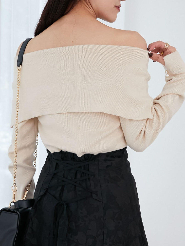 マジェスティックレゴン MAJESTIC LEGON レディニットドッキングワンピース （ホワイト） ホワイト