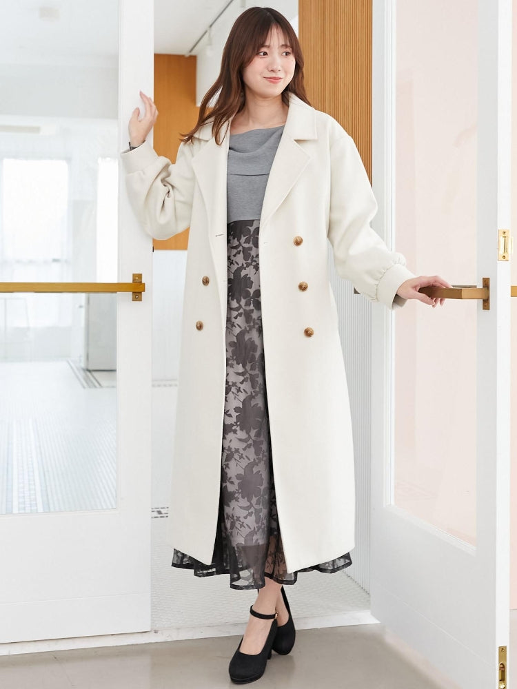 マジェスティックレゴン MAJESTIC LEGON レディニットドッキングワンピース （ホワイト） ホワイト