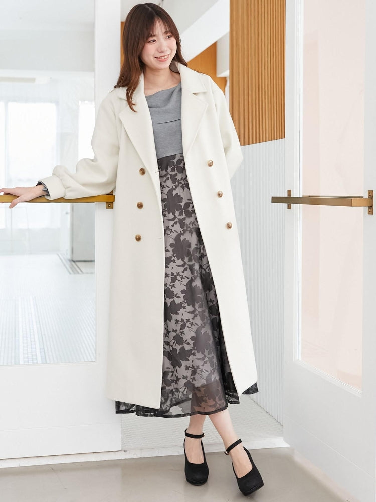 マジェスティックレゴン MAJESTIC LEGON レディニットドッキングワンピース （ホワイト） ホワイト