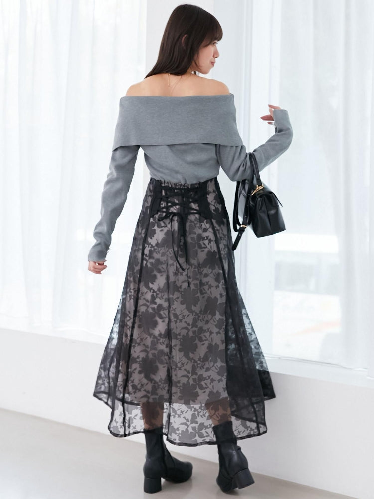 マジェスティックレゴン MAJESTIC LEGON レディニットドッキングワンピース （ホワイト） ホワイト