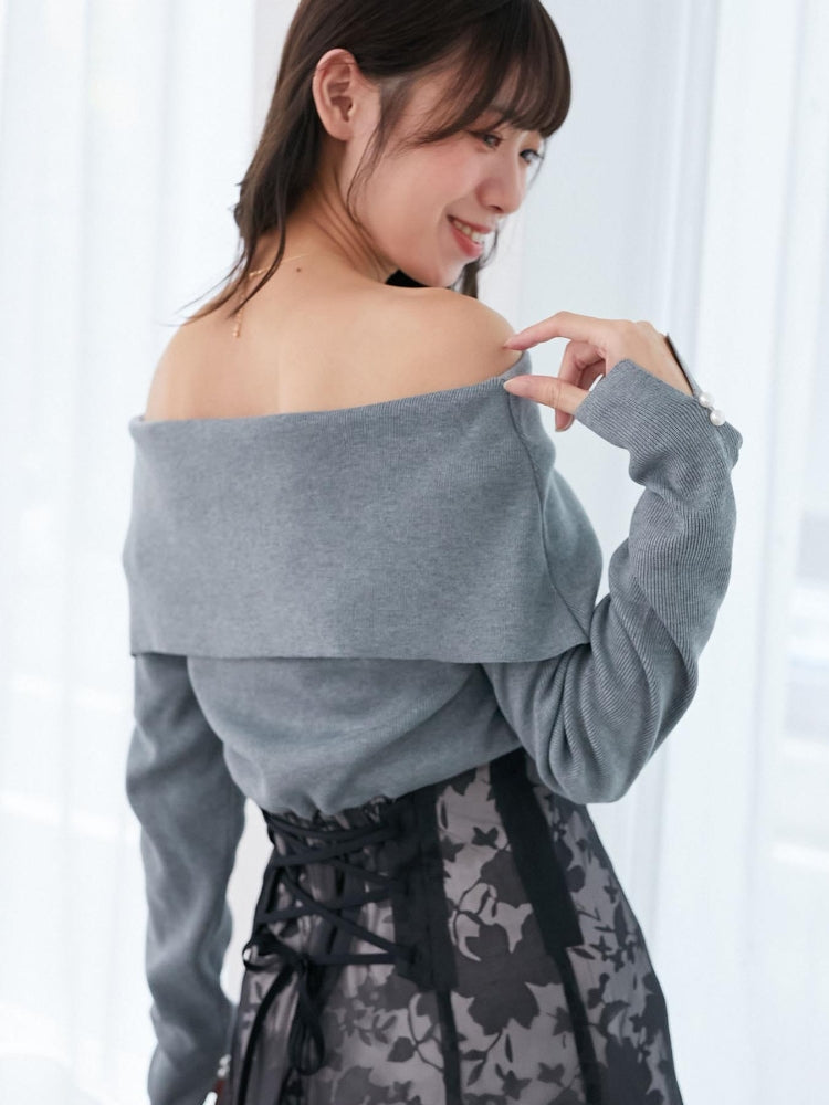 マジェスティックレゴン MAJESTIC LEGON レディニットドッキングワンピース （ホワイト） ホワイト