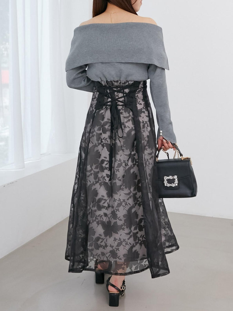 マジェスティックレゴン MAJESTIC LEGON レディニットドッキングワンピース （ホワイト） ホワイト