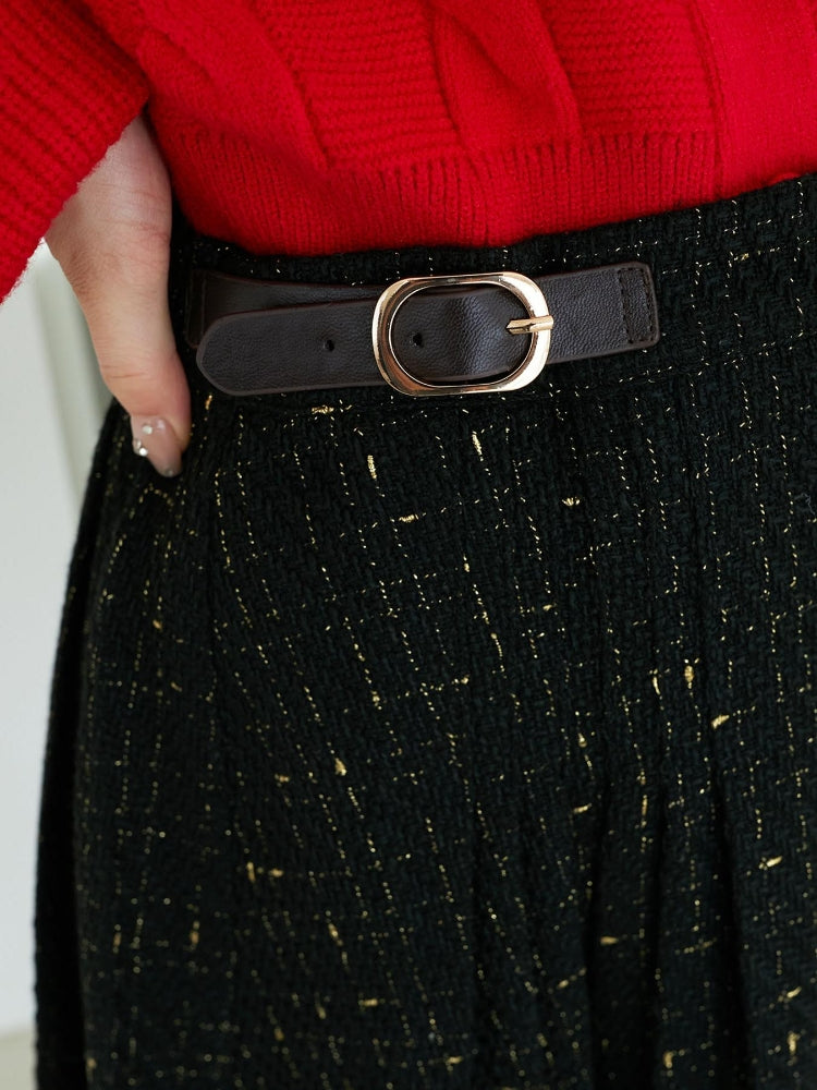 マジェスティックレゴン MAJESTIC LEGON サイドベルトプリーツミニスカパン