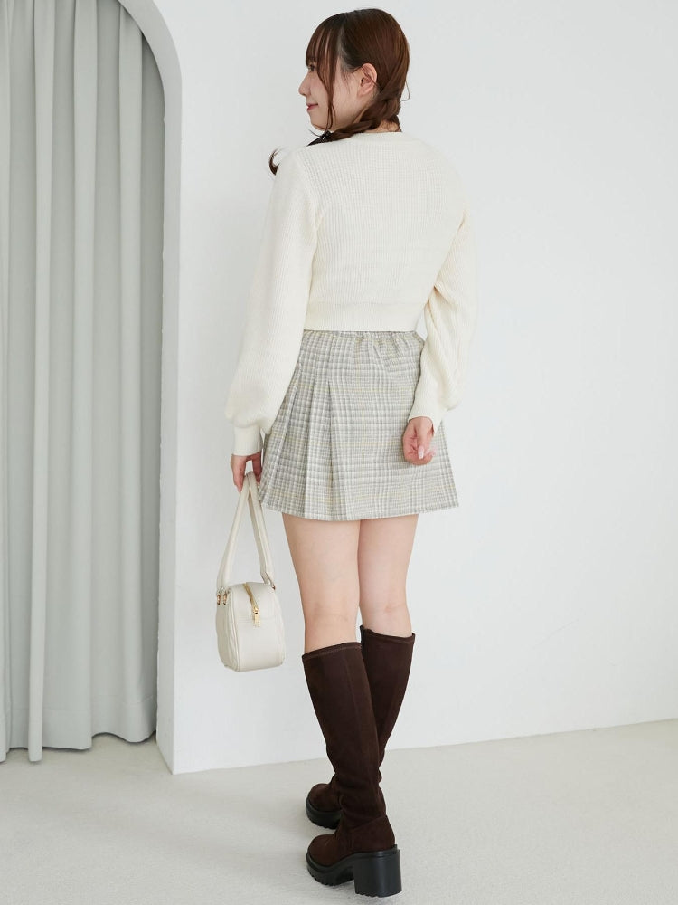 マジェスティックレゴン MAJESTIC LEGON サイドベルトプリーツミニスカパン