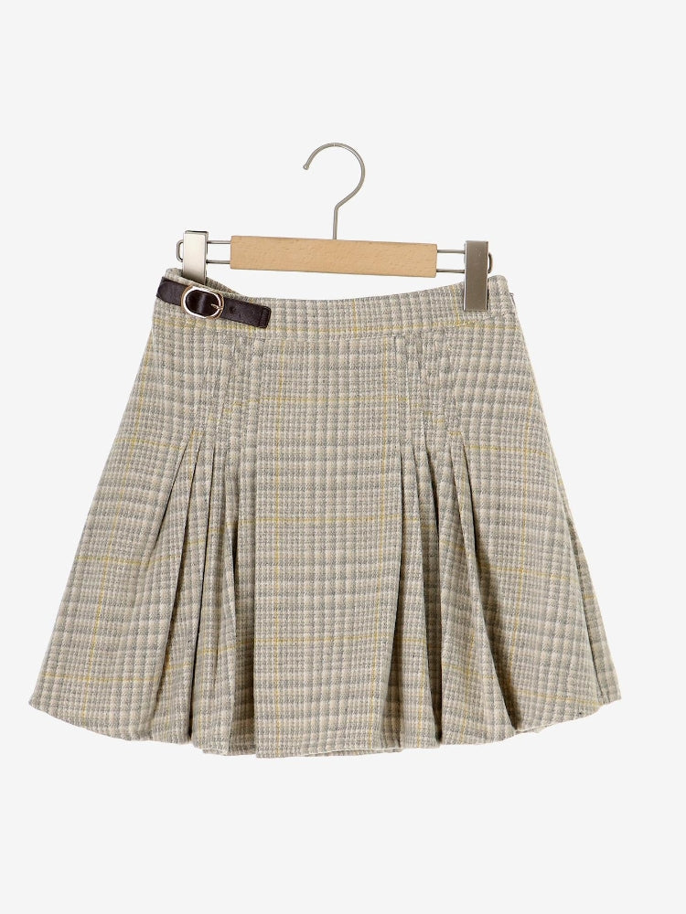 マジェスティックレゴン MAJESTIC LEGON サイドベルトプリーツミニスカパン