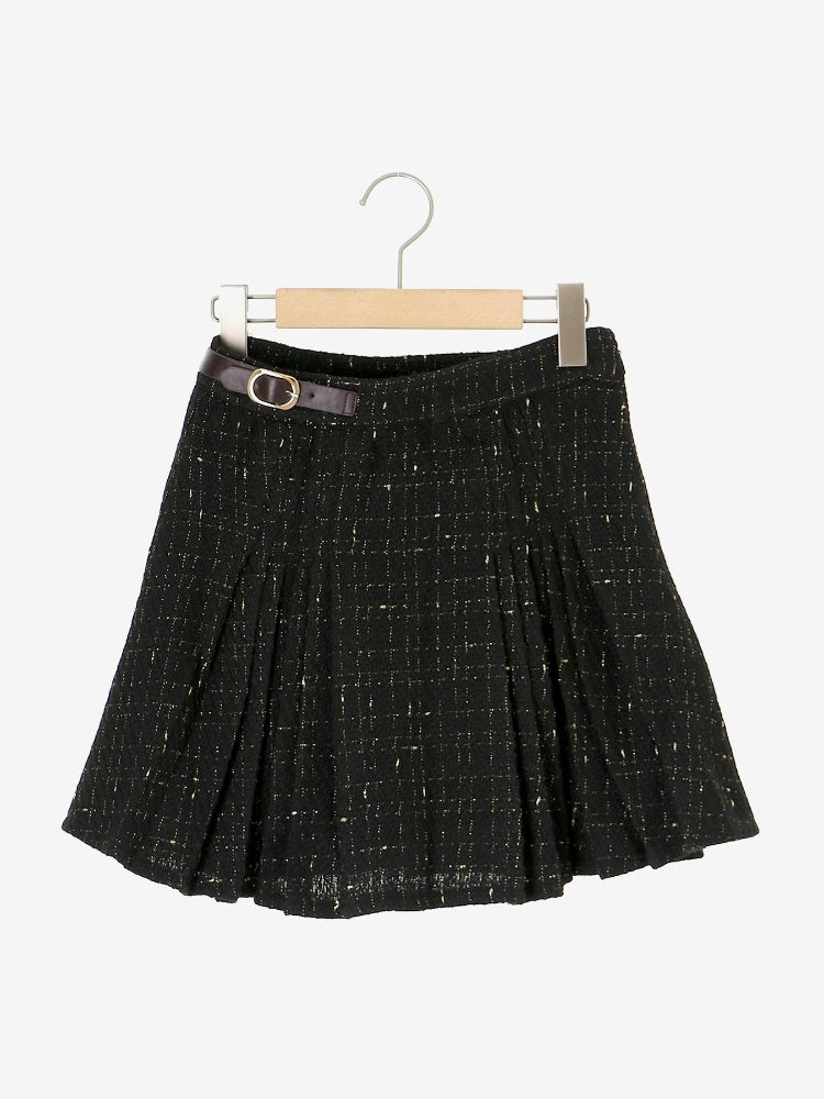 マジェスティックレゴン MAJESTIC LEGON サイドベルトプリーツミニスカパン