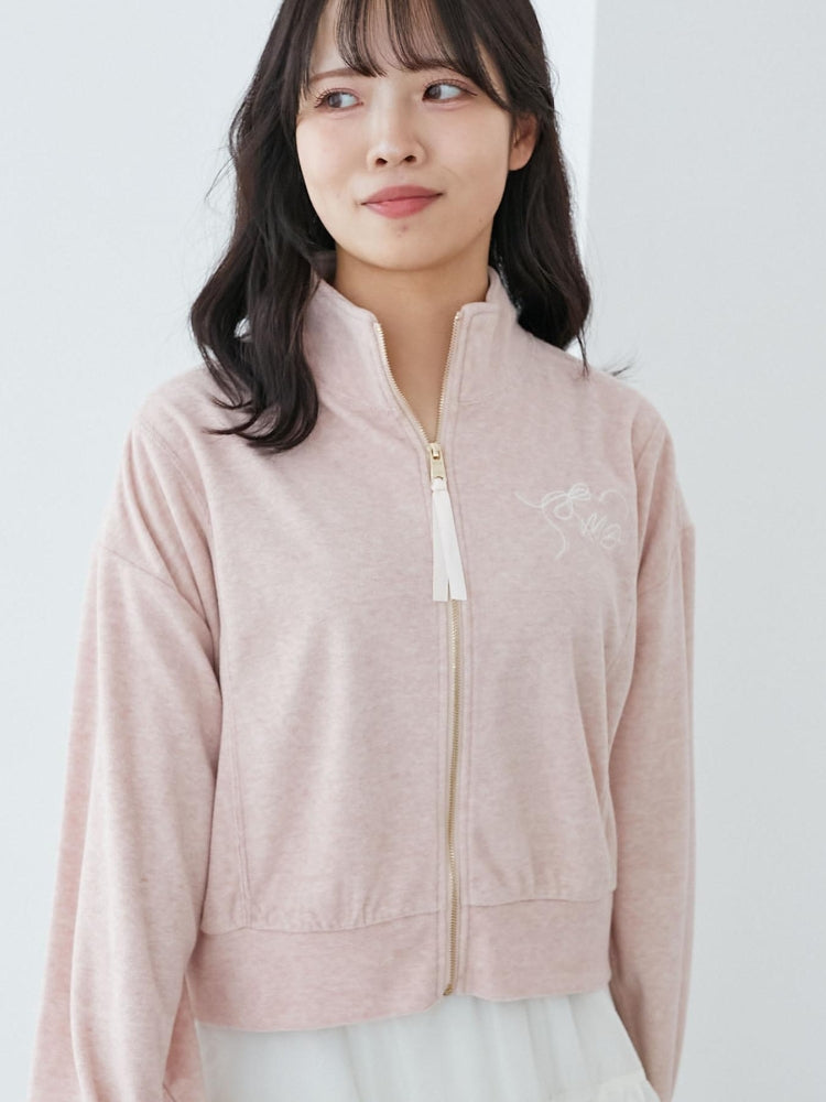 マジェスティックレゴン MAJESTIC LEGON ベロアトラックジャケット （グレー） グレー