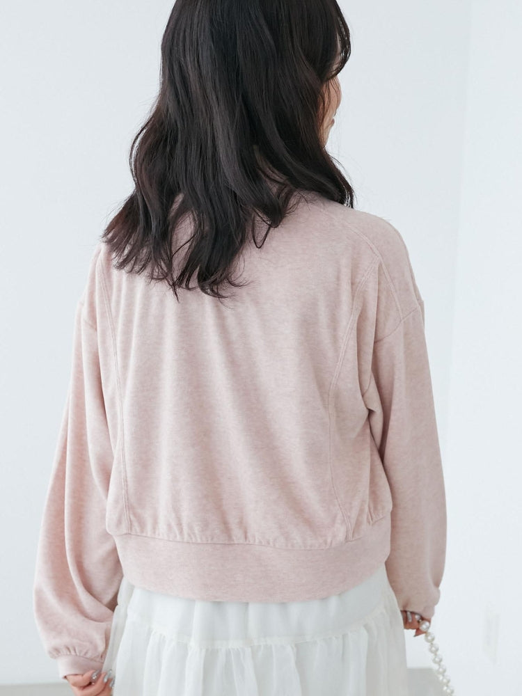 マジェスティックレゴン MAJESTIC LEGON ベロアトラックジャケット （グレー） グレー