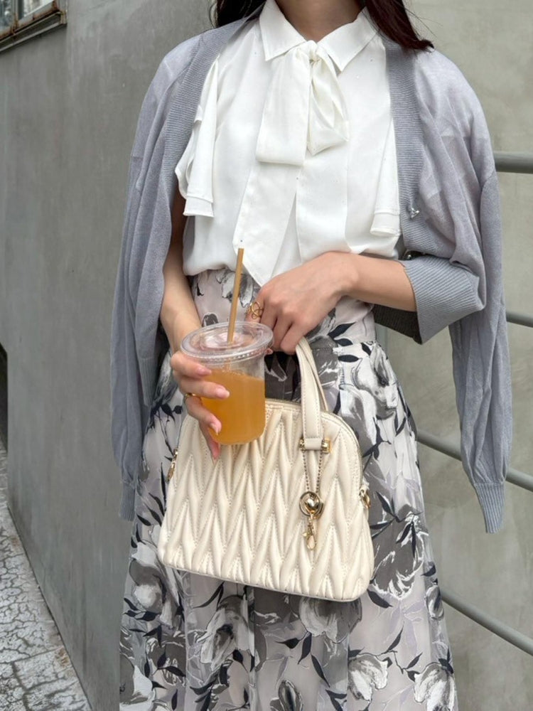 マジェスティックレゴン MAJESTIC LEGON 2wayフリルスリーブブラウス （ホワイト） ホワイト