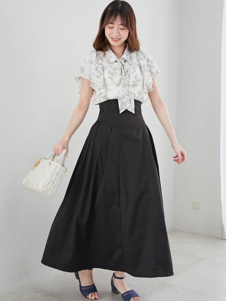 マジェスティックレゴン MAJESTIC LEGON 2wayフリルスリーブブラウス （ホワイト） ホワイト