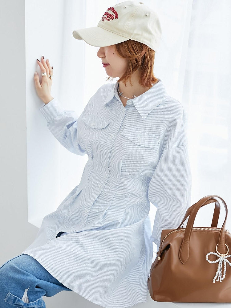 マジェスティックレゴン MAJESTIC LEGON バックレースアップミニシャツワンピ （ホワイト） ホワイト