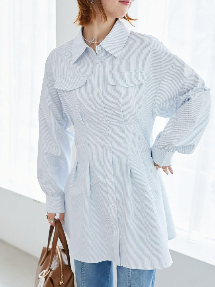 マジェスティックレゴン MAJESTIC LEGON バックレースアップミニシャツワンピ （ホワイト） ホワイト