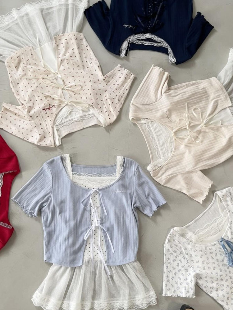 マジェスティックレゴン MAJESTIC LEGON ペプラムキャミセットカットカーデ （ホワイト） ホワイト