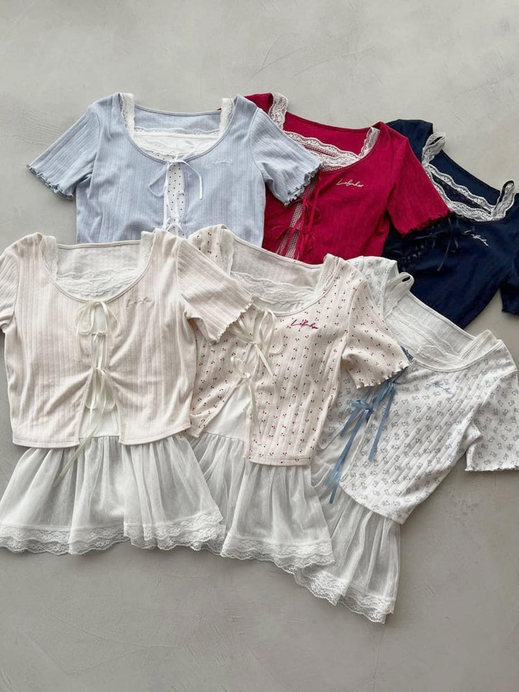 マジェスティックレゴン MAJESTIC LEGON ペプラムキャミセットカットカーデ （ホワイト） ホワイト