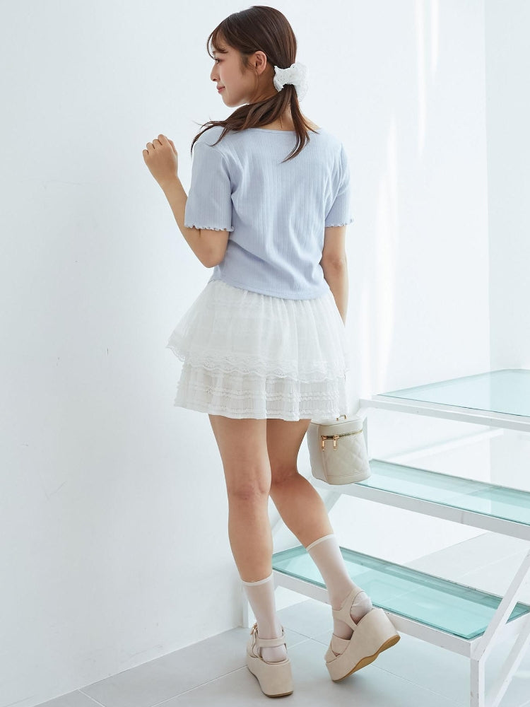 マジェスティックレゴン MAJESTIC LEGON ペプラムキャミセットカットカーデ （ホワイト） ホワイト