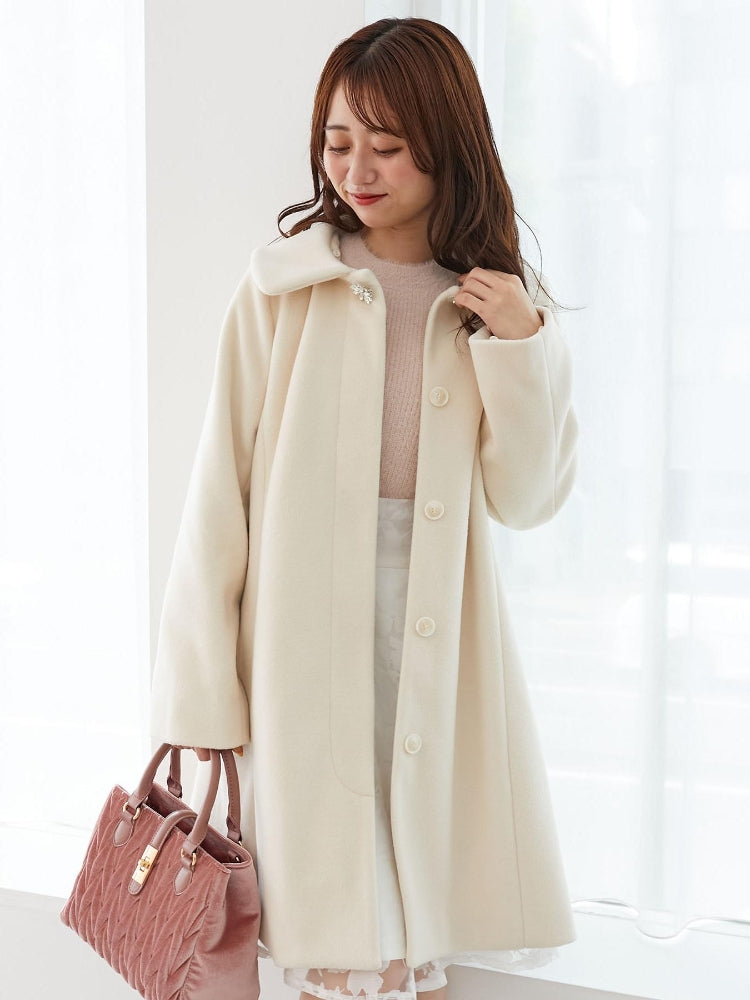 マジェスティックレゴン MAJESTIC LEGON 7wayファー×ビジューコート （グレー） グレー