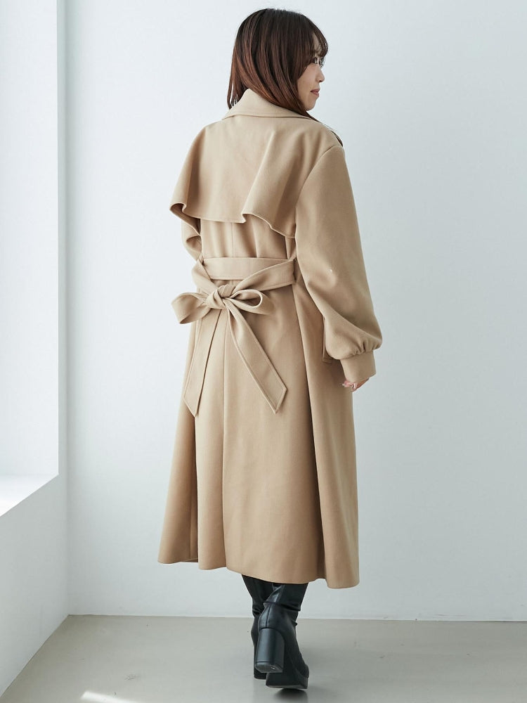 マジェスティックレゴン MAJESTIC LEGON レディロングチェスターコート （ベージュ） ベージュ