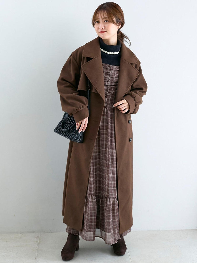 マジェスティックレゴン MAJESTIC LEGON レディロングチェスターコート （ベージュ） ベージュ