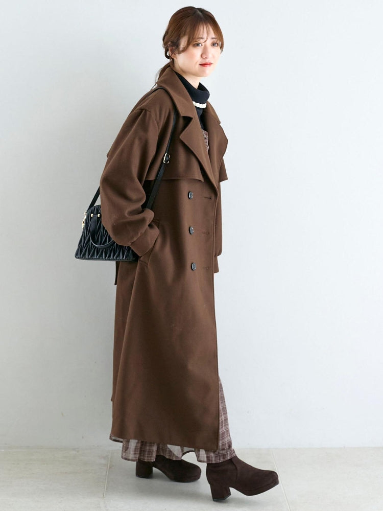 マジェスティックレゴン MAJESTIC LEGON レディロングチェスターコート （ベージュ） ベージュ