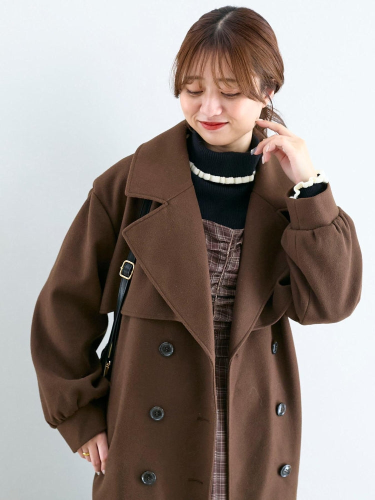 マジェスティックレゴン MAJESTIC LEGON レディロングチェスターコート （ベージュ） ベージュ