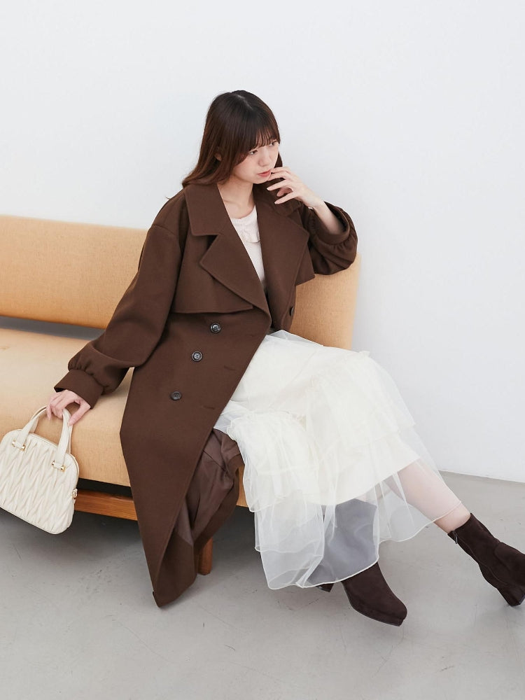 マジェスティックレゴン MAJESTIC LEGON レディロングチェスターコート （ベージュ） ベージュ