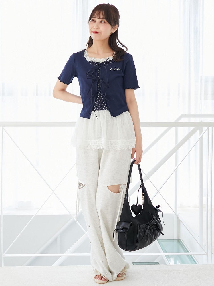 マジェスティックレゴン MAJESTIC LEGON ペプラムキャミセットカットカーデ （他） 他