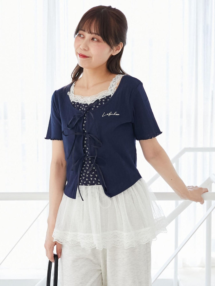 マジェスティックレゴン MAJESTIC LEGON ペプラムキャミセットカットカーデ （他） 他