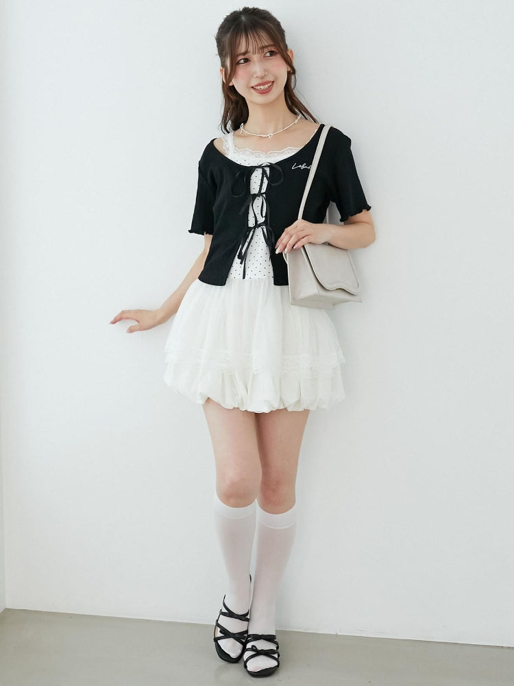 マジェスティックレゴン MAJESTIC LEGON ペプラムキャミセットカットカーデ （他） 他